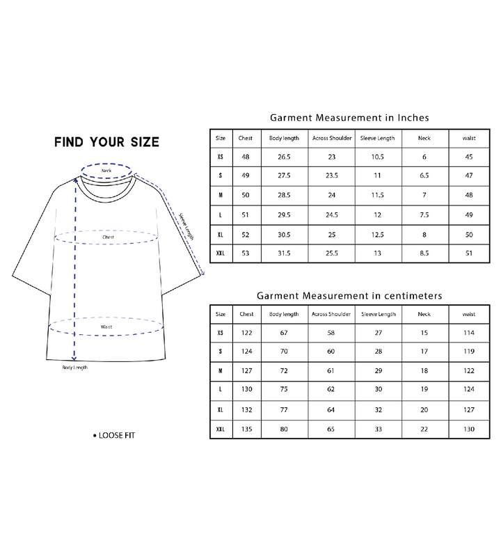 MALE LOOSE FIT T-SHIRT LILAC COLOR