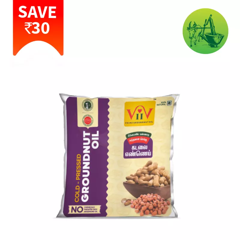 VIIV Groundnut Oil [500ml Pouch]