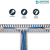 Cable Tray PVC FRLS Type Standard Slot Cable Manager Duct 45MM X 45MM X 100MM
