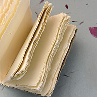 Tropical Flower Mini Deckle Edge Hanmade Paper Notebooks