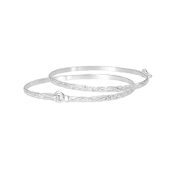 Sterling Silver Women’s Kada – Premium Silver Bracelet for Daily Wear, Festive Style & Gifting