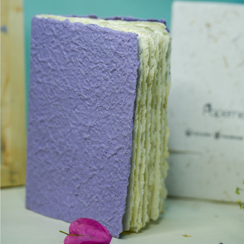 Moonrock Cover Handmade Deckle Edge Paper Notebooks