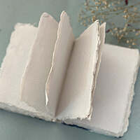 Indigo mini Deckle edge notebooks/ Tie & Die print