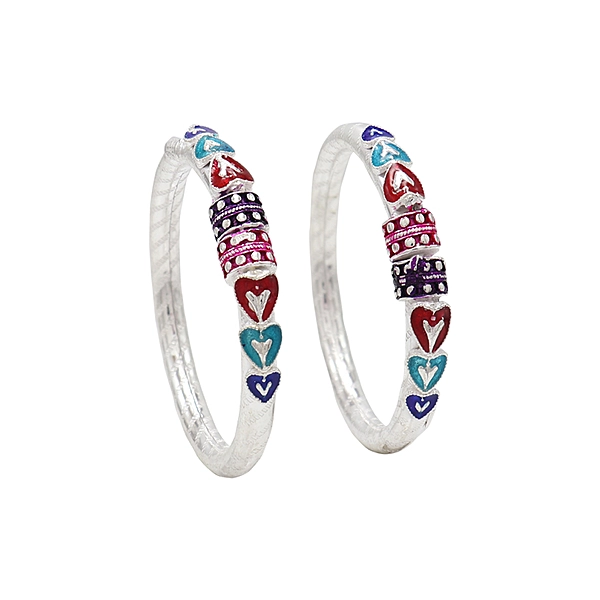 Sterling Silver Kada for Babies – Traditional Silver Bangle Bracelet for Newborns
