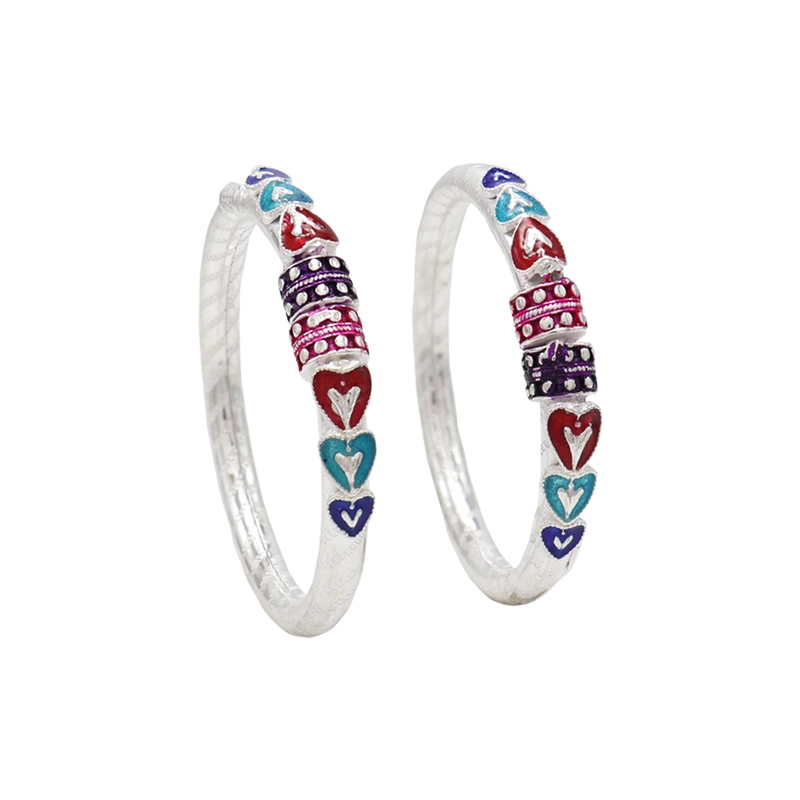 Sterling Silver Kada for Babies – Traditional Silver Bangle Bracelet for Newborns