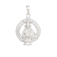 925 Sterling Silver Ayyappan Pendant – Traditional God Dollar Jewellery