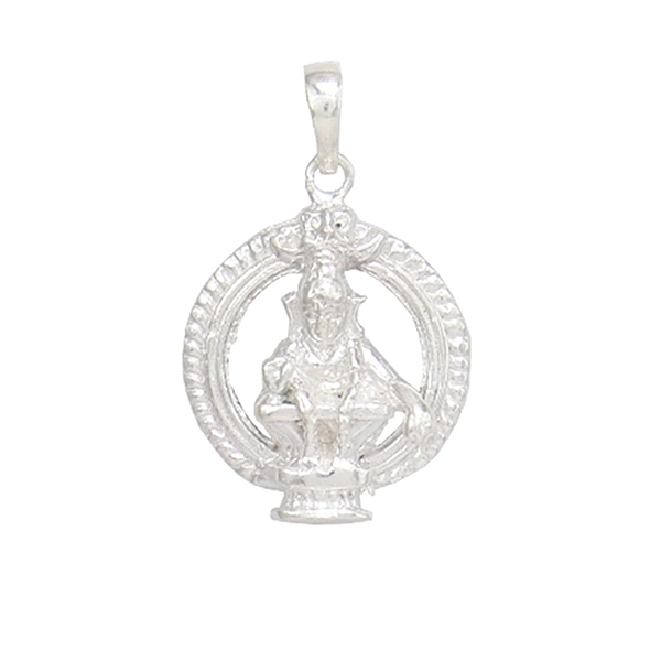 925 Sterling Silver Ayyappan Pendant – Traditional God Dollar Jewellery