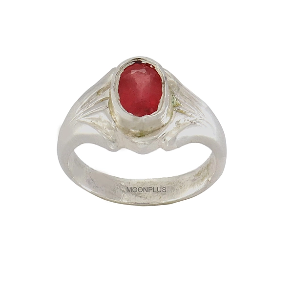 Sterling Silver Ruby Ring | Certificated Red Gemstone