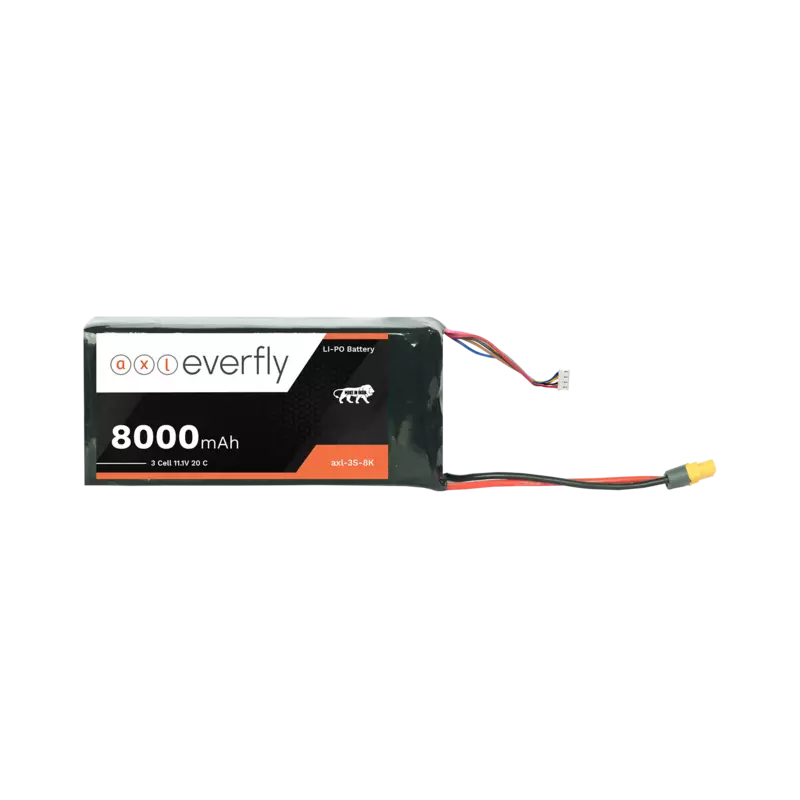 High Capacity 8000mAh 3S LiPo Drone Battery