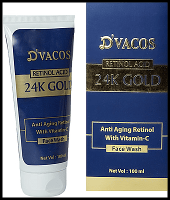 D'Vacos 24k Gold Retinol Acid Face Wash