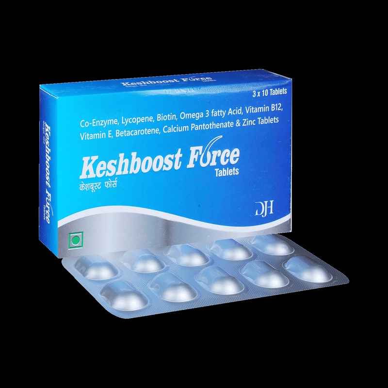 Keshboost Force 10 Tablet Hair Growth Support