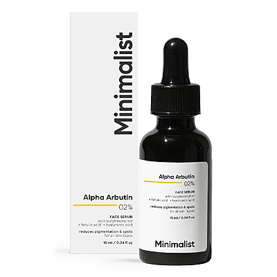 Minimalist Alpha Arbutin 2% Face Serum for Dark Spots & Even Skin Tone