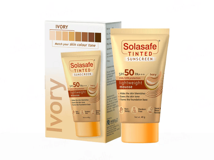 Solasafe Tinted Ivory Sunscreen SPF 50 Broad Spectrum Protection
