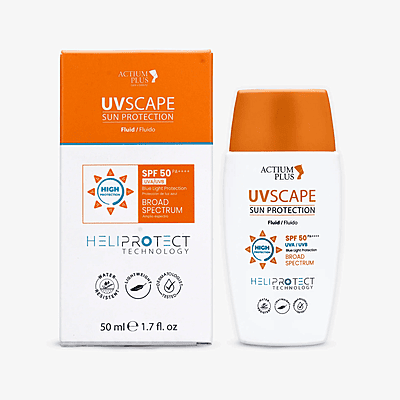 Actium Plus UVscape Sunscreen SPF 50 PA++++ | Broad Spectrum Fluid