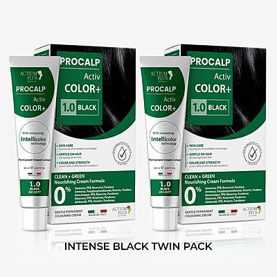 Actium Plus PROCALP Activ Color+ 3.0 Black | Permanent Hair Color