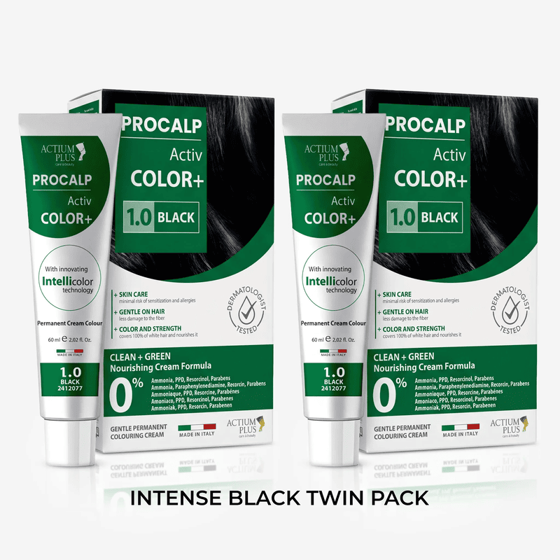 Actium Plus PROCALP Activ Color+ 3.0 Black | Permanent Hair Color