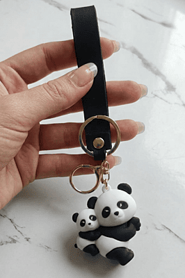 Cute 3D Panda Key Chain
