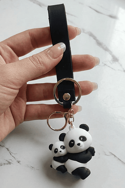 Cute 3D Panda Key Chain