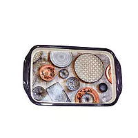 Purple Theme Printed Serving Tray