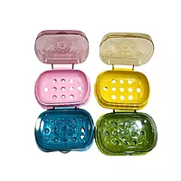 Plastic Soap Case with Lid 2pc