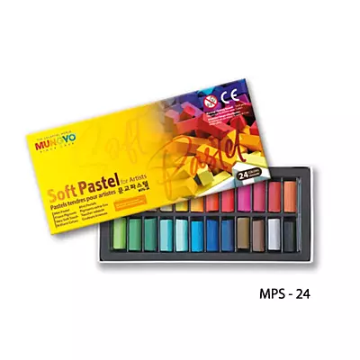 MUNGYO SOFT PASTEL HALF SET 24 ASST