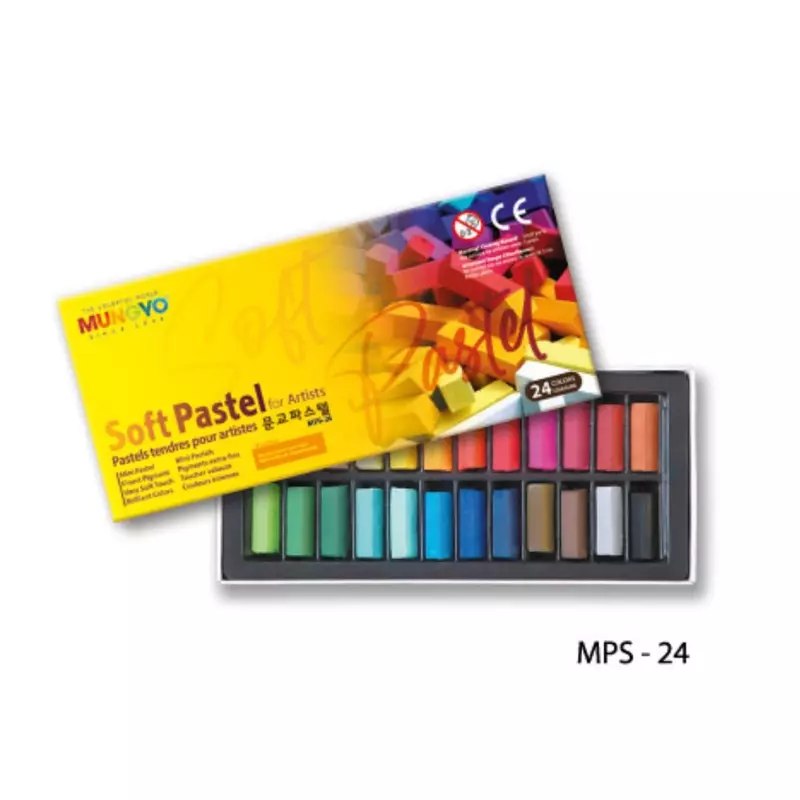 MUNGYO SOFT PASTEL HALF SET 24 ASST MUNGYO SOFT PASTEL HALF SET 24 ASST