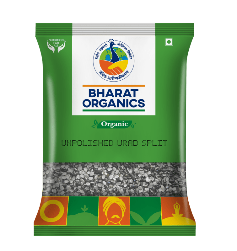 Bharat Organics Unpolished Urad Split (Chilka)