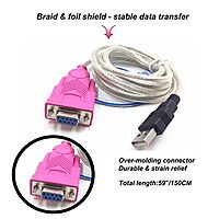 USB To Serial DB9 Male (9 Pin) RS232 Cable Adapter USB To Serial DB9 Male (9 Pin) RS232 Cable Adapter