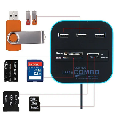 Usb Hub With Card Reader Usb Hub With Card Reader