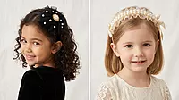 Embellished Floral Pearl Hairband Set for Girls and Women