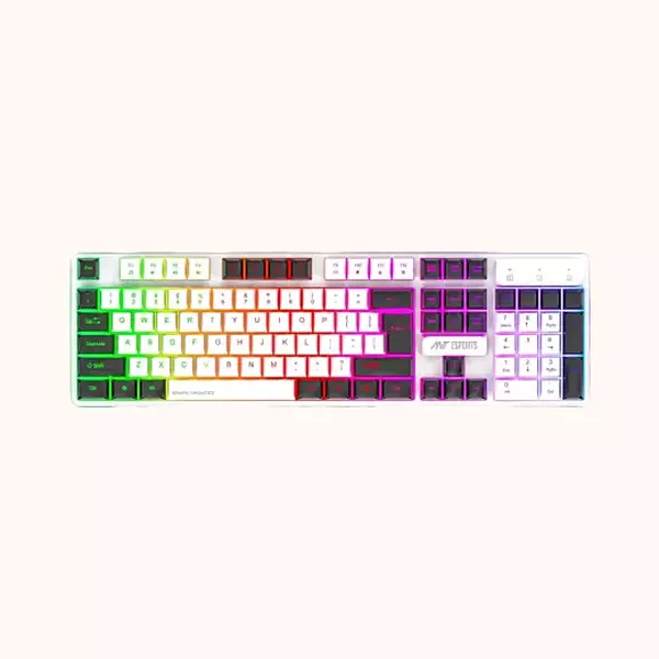 Used Ant Esports MK1700 Membrane, 12 Multimedia Function Keys Wired USB Gaming Keyboard