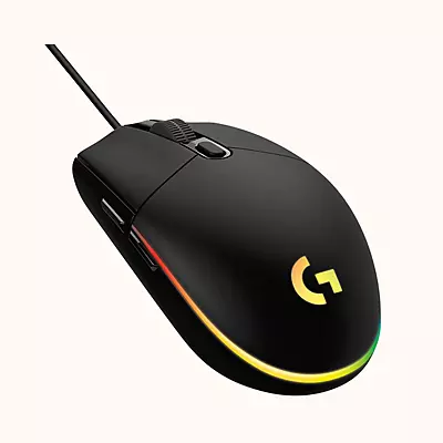 Used Logitech G102 Light Sync / Adj DPI Upto 8000, 6 Programmable Button, RGB Wired Optical Gaming Mouse