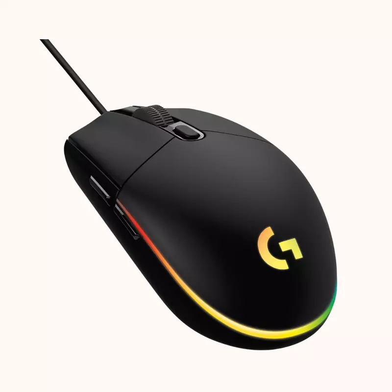 Logitech Light Sync Wired Gaming Mouse, G203, Black