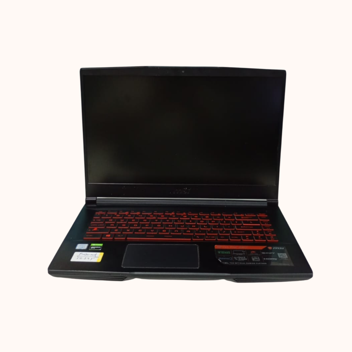 Used MSI 15.6 inch, Intel i5-9300H, 8 GB/SSD 512GB DDR4, MS-16R3, Black