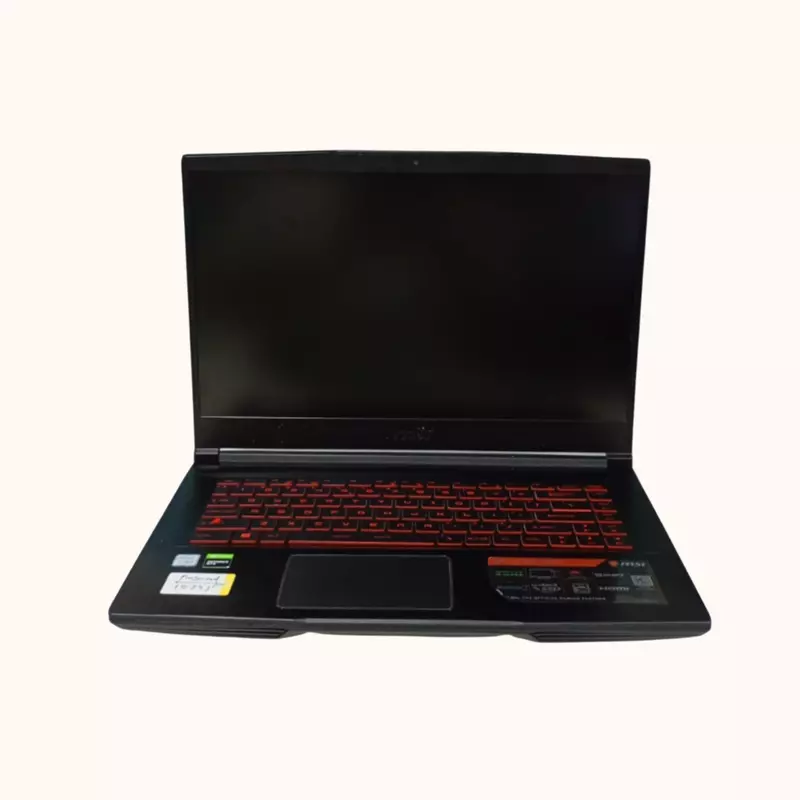Used MSI 15.6 inch, Intel i5-9300H, 8 GB/SSD 512GB DDR4, MS-16R3, Black