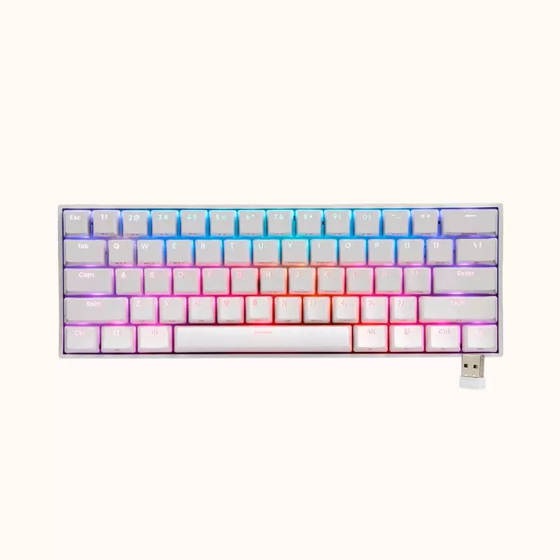 Used Zebronics NINJA 61 keys wireless mechanical keyboard, ZEB-MAX, Black