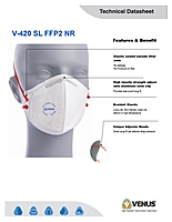 Venus V-420 SL FFP2 White 14036