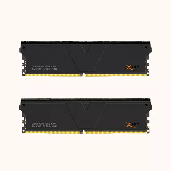 V-COLOR DDR5 XSKY Gaming Memory Manta INTEL XMP 32GB Kit (16GBx2) CL34/1.4V-7200Mhz, TMXSO1672834KKK