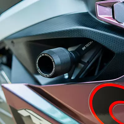 RK Techparts Frame Sliders for Aprilia RS 457 RK Techparts Frame Sliders for Aprilia RS 457