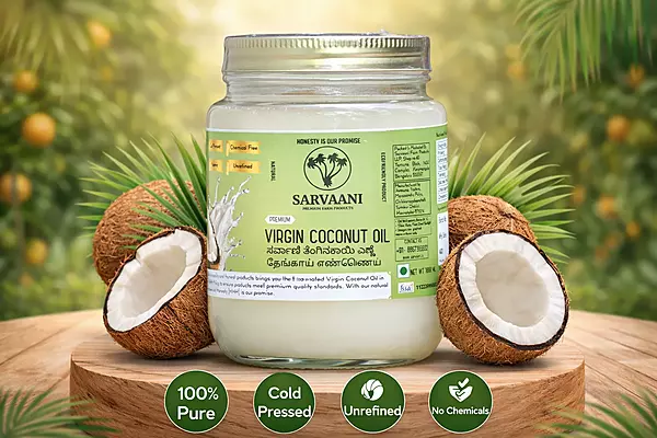 Premium Virgin Coconut Oil (Fresh Tiptur - 500ml Glass) | DME Method