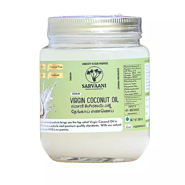 Premium Virgin Coconut Oil - GLASS - 1L