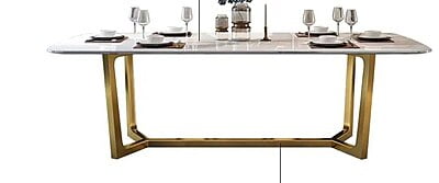 Vintage Four Seater Marble Dining Table Set Vintage Four Seater Marble Dining Table Set