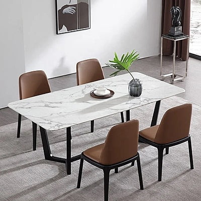 Vintage Four Seater Marble Dining Table Set Vintage Four Seater Marble Dining Table Set