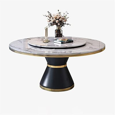 Modern Six Seater Round Dining Table Set Modern Six Seater Round Dining Table Set