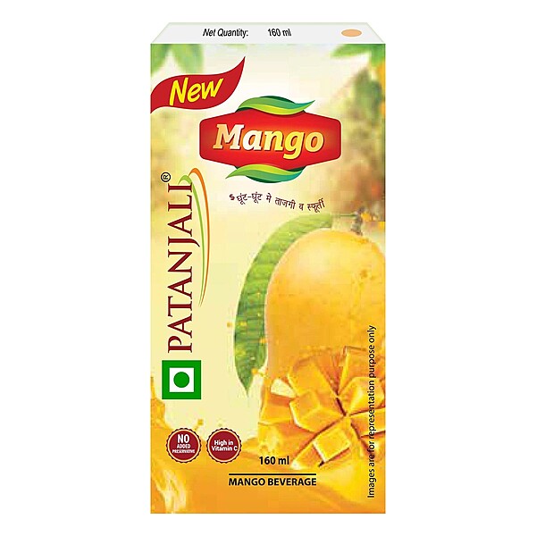 Natural Mango Beverage (Tetra Pack)-160 ml