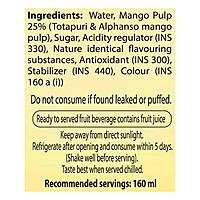 Natural Mango Beverage (Tetra Pack)-160 ml