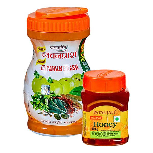 Patanjali Special Chyawanprash 1 Kg - FREE Honey 100 G-1 kg