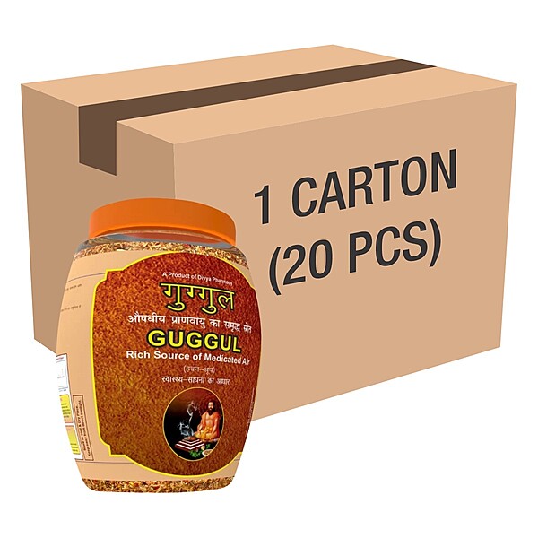 Divya Guggul Havan Dhoop 250g Jar 1 CLD  (20 Pcs)-5 kg