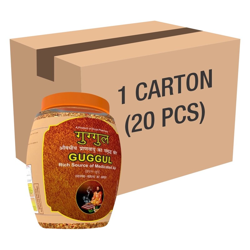 Divya Guggul Havan Dhoop 250g Jar 1 CLD  (20 Pcs)-5 kg