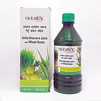 Patanjali Amla-Aloevera with Wheatgrass Juice-500 ml